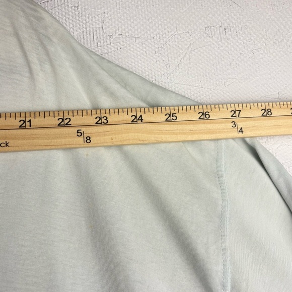 VTG Cypress Light Blue VNeck Nighty Sleep Dress with Pocket OS 100% Cotton - Picture 5 of 7